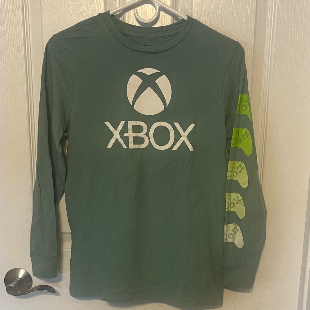 Xbox Green Long Sleeve Kids Tee